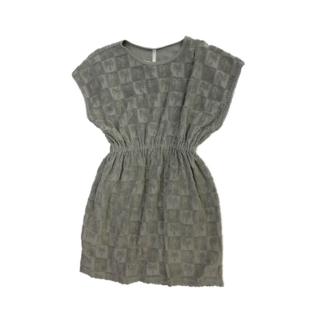 Rylee & Cru Girls Cotton Blend Short Sleeve Dress Green Size 10-12Y